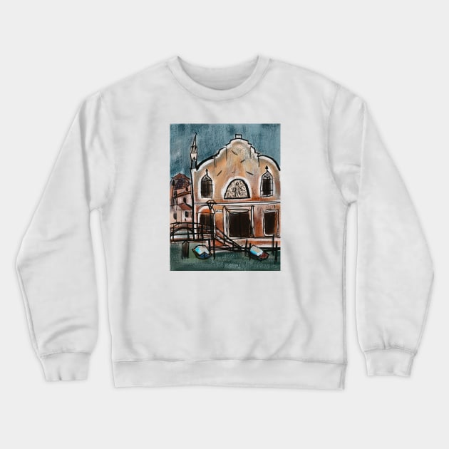 Venice city Crewneck Sweatshirt by Nastya Li